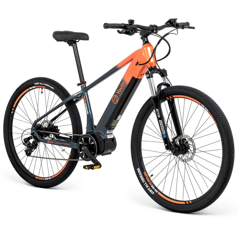 Youin Kilimanjaro 29´´ Elcykel Mtb, Black / orange, M, 540Wh