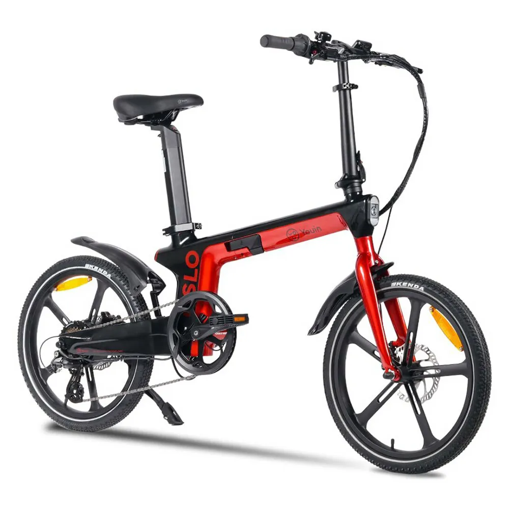 Youin Oslo Hopvikbar Elcykel, Red, One Size