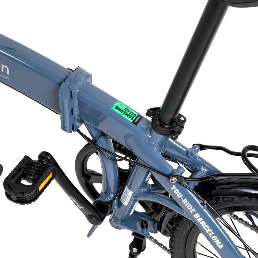 Youin You-ride Barcelona Hopvikbar Elcykel, Blue, One Size, 250Wh