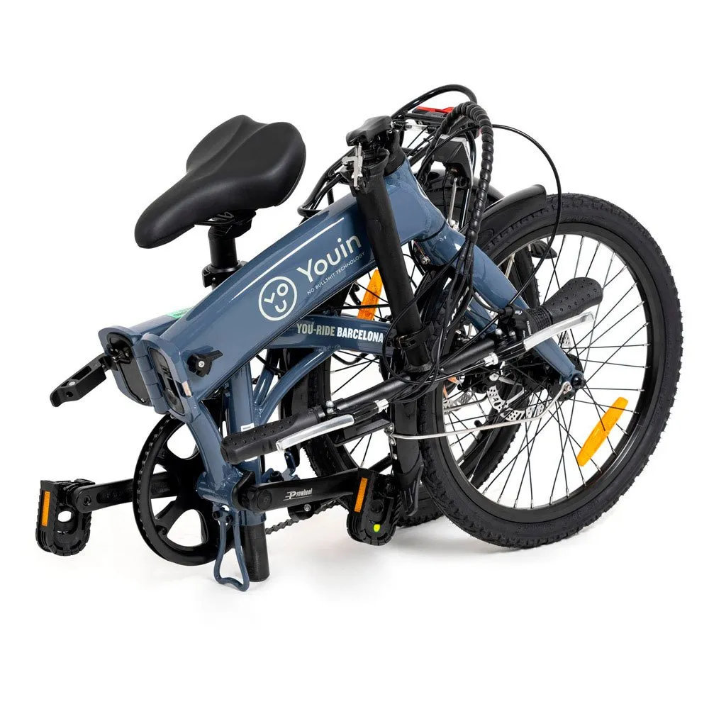 Youin You-ride Barcelona Hopvikbar Elcykel, Blue, One Size, 250Wh