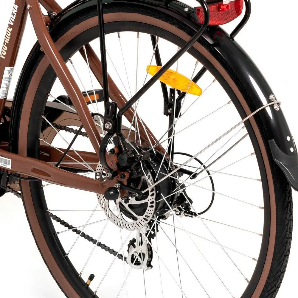 Youin You-ride Viena Elcykel, Brown, One Size, 250Wh