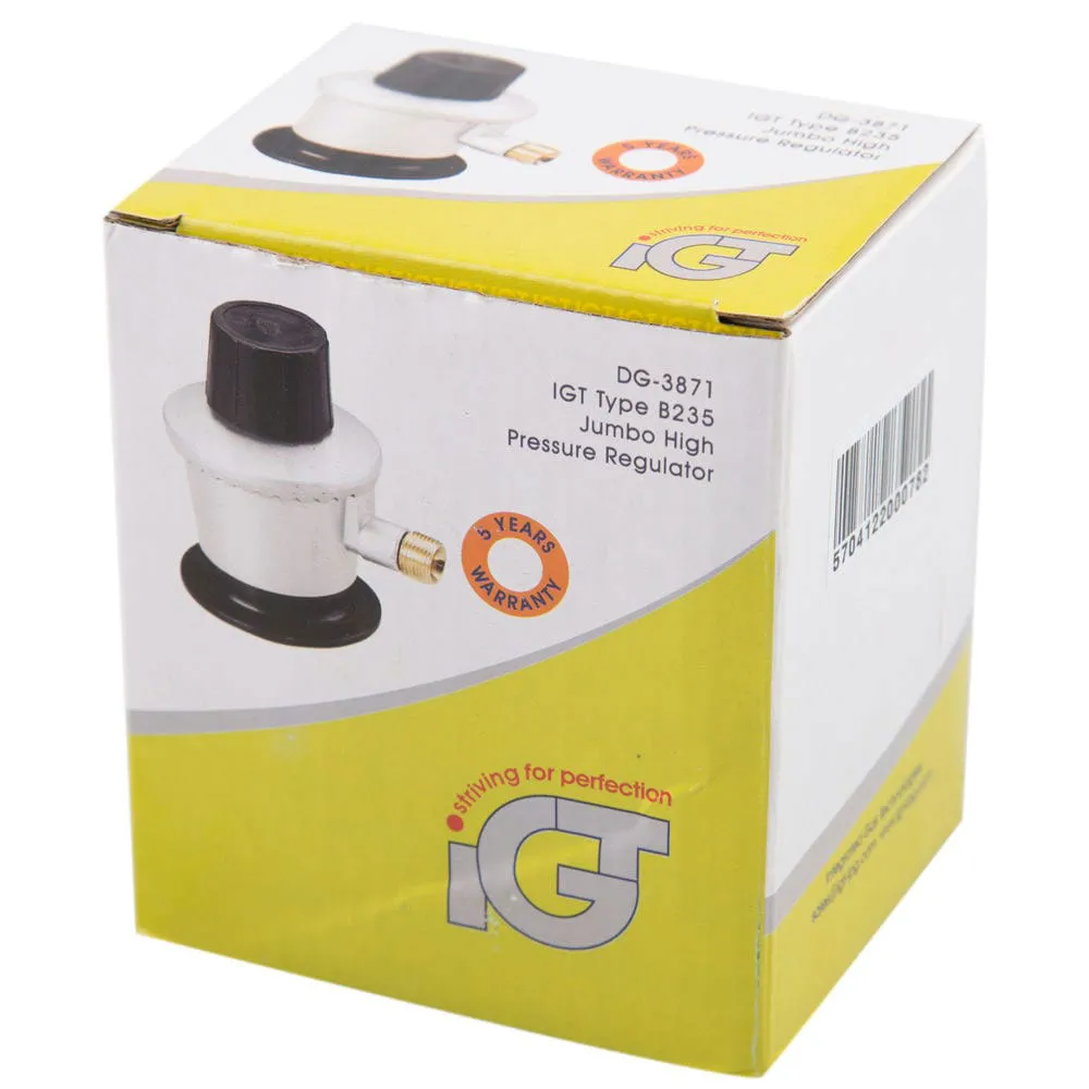 Yregas 4kg/h 2 Bar En-12864 Gasregulator, Black / steel, One Size