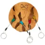 YY Vertical Circle Nyckelring