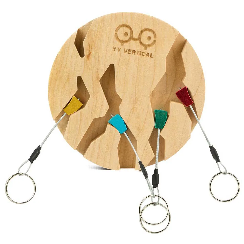 YY Vertical Circle Nyckelring