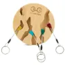 YY Vertical Circle Nyckelring