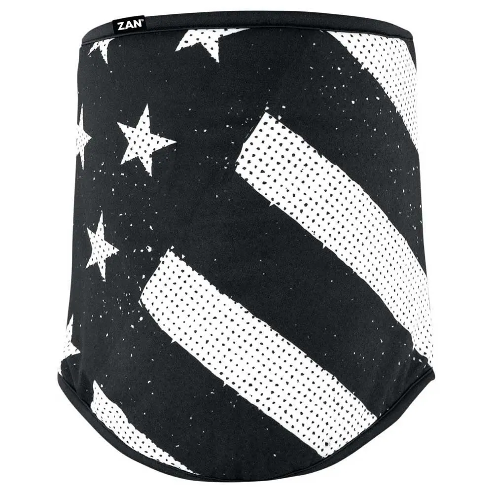 Zan Headgear Sportflex® Black&white Flag Halsvärmare, Black / white