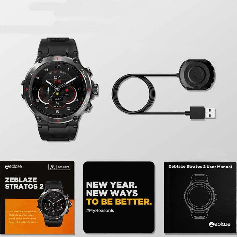 Zebla Stratos 2 Gps Smartklocka, Black