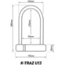 Zéfal 13 Mm Bygellås, Black, 11.5 x 292mm