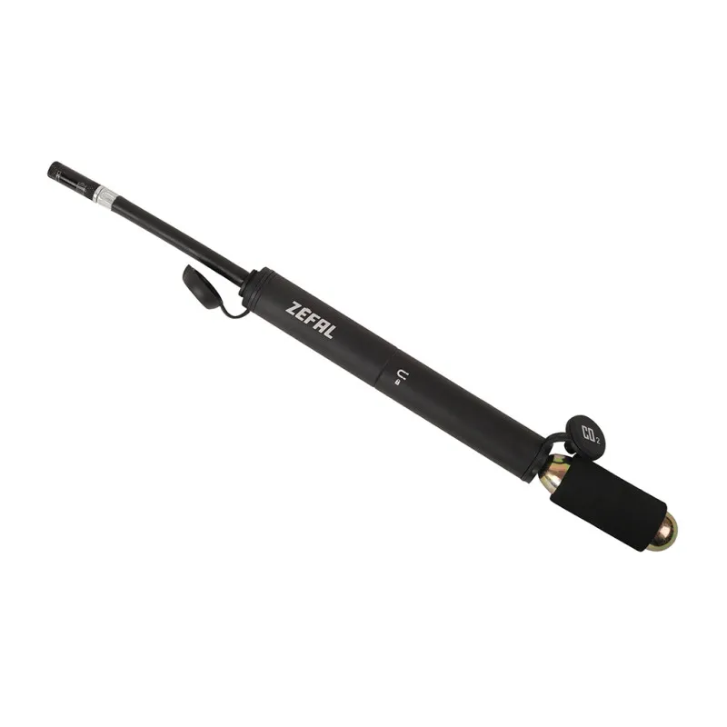 Zéfal EZ MAX FC 2i1 Pump CO2 + Handpump, Black, 116psi