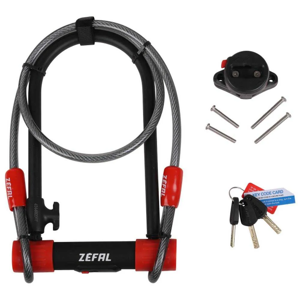 Zéfal K-traz U13 Bygellås, Black / red, 230 x 115 x 13mm / 10 x 1200mm