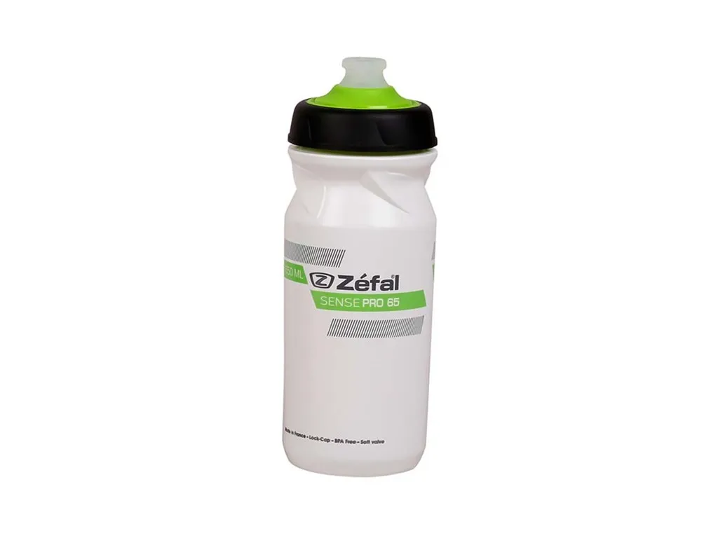 Zéfal Sense Pro 65 Vattenflaska 650ml Vit/Grön, Grön/vit