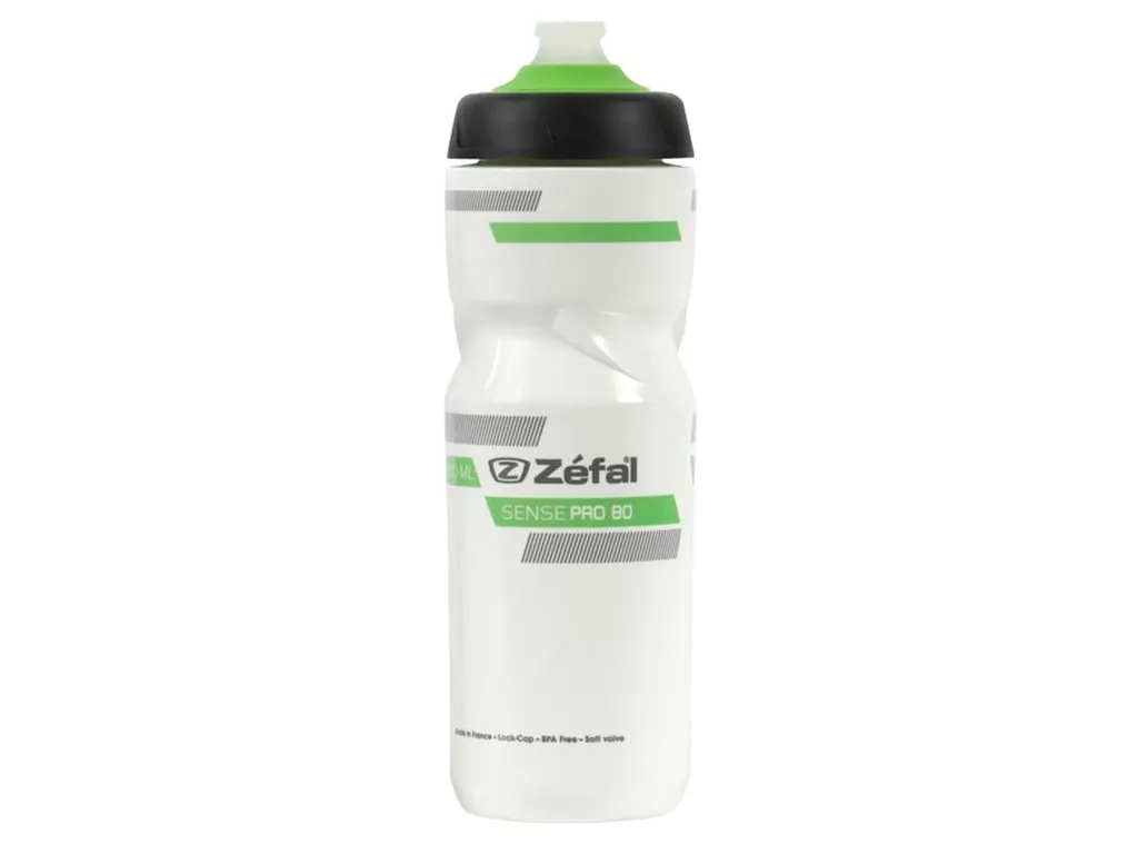 Zéfal Sense Pro 80 Vattenflaska 800ml Vit/Grön, Grön/vit Zéfal Sense Pro 80 Vattenflaska 800ml Vit/Grön, Grön/vit