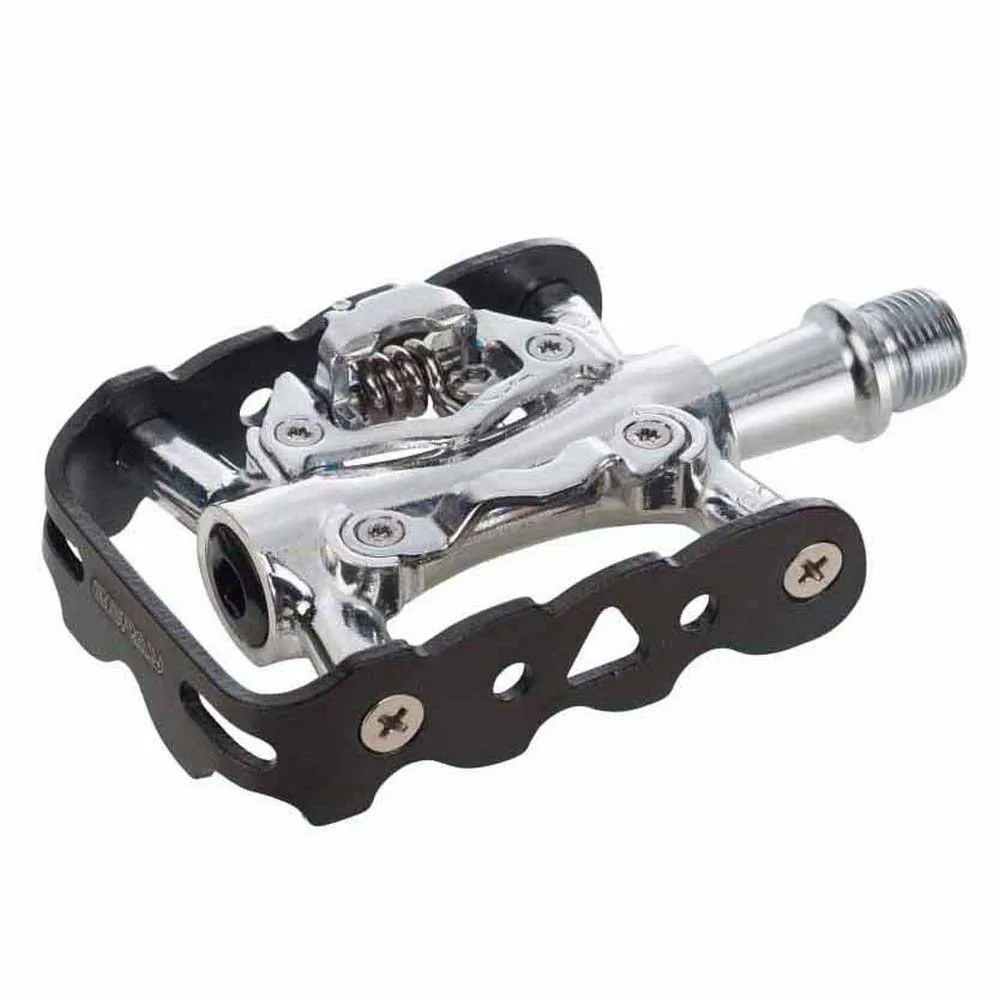 Zeray Dual Cykelpedaler, Black / silver, One Size