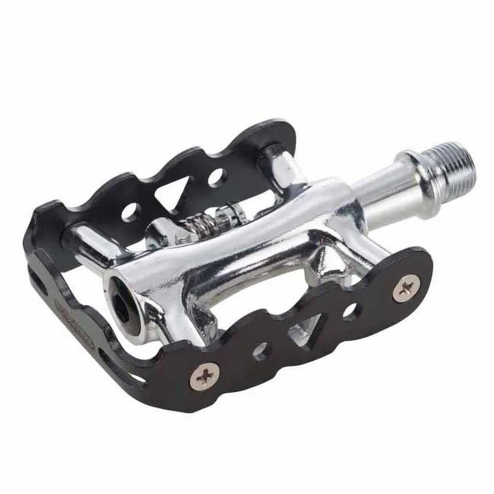Zeray Dual Cykelpedaler, Black / silver, One Size