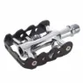 Zeray Dual Cykelpedaler, Black / silver, One Size