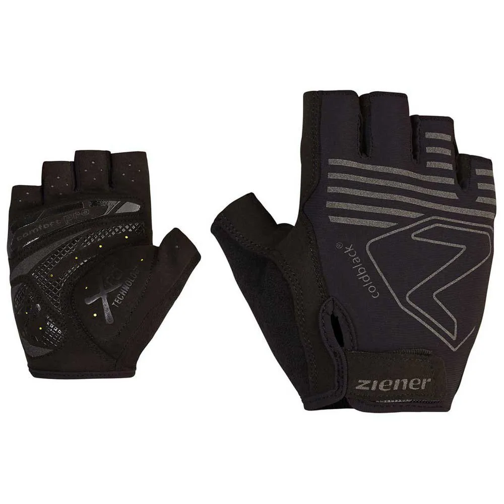 Ziener Canso Korta Handskar, Black