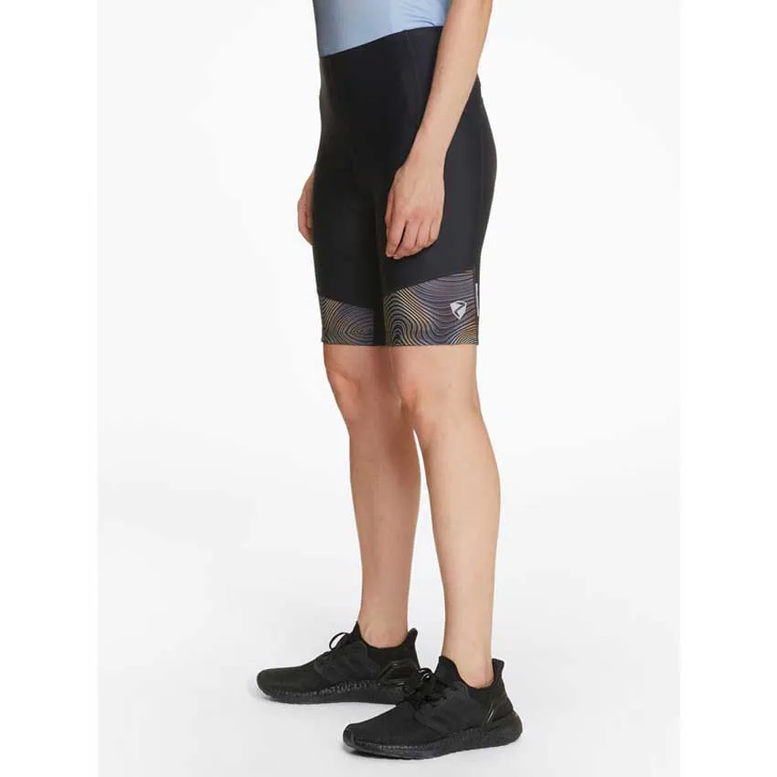 Ziener Nasira X-gel Cykelbyxor Utan Axelband, Wave print / black