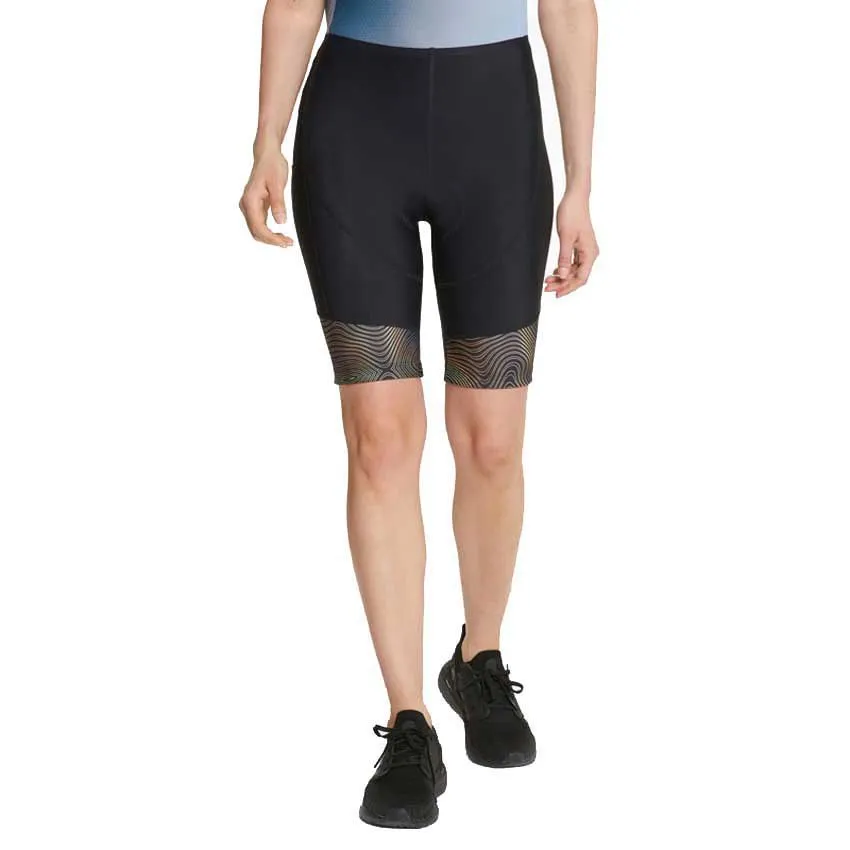 Ziener Nasira X-gel Cykelbyxor Utan Axelband, Wave print / black