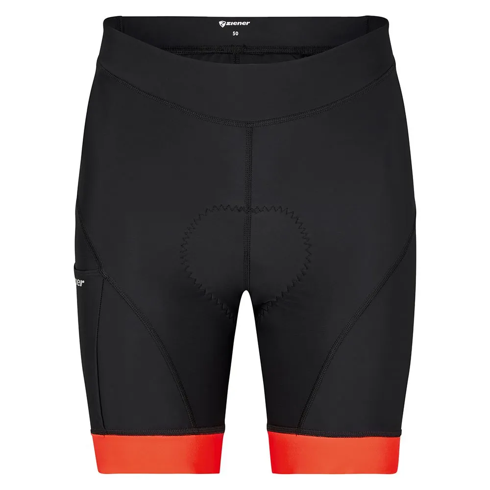 Ziener Nemir X-function Cykelbyxor Utan Axelband, Black / new red Ziener Nemir X-function Cykelbyxor Utan Axelband, Black / new red