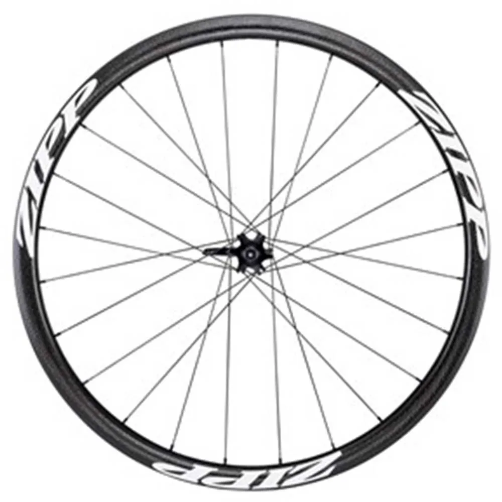 ZIPP 202 6b Disc Tubular Framhjul För Landsvägscykel, Black / white, 9/12/15 x 100mm