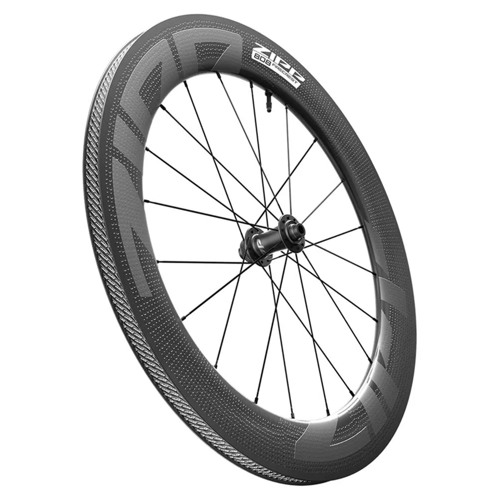 ZIPP 808 Firecrest Cl Disc Tubeless Landsvägshjulset, Black / grey, 12 x 100 / 12 x 142mm, Sram XDR