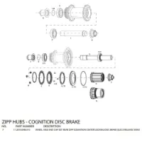 ZIPP Ändkåpor För Cognition Disc Baknav Sram ZIPP Ändkåpor För Cognition Disc Baknav Sram