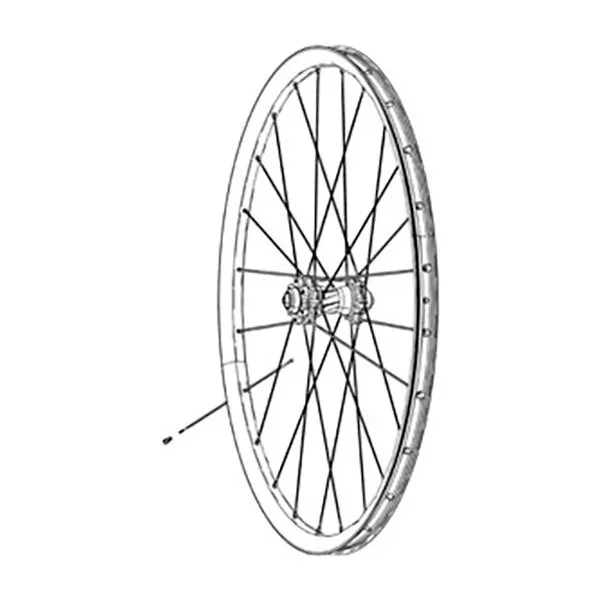 ZIPP Aluminium Rändlad Ventilförlängare + Plastnyckelsats 808/65 Mm 2 Enheter, Black, One Size