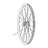 ZIPP Aluminium Rändlad Ventilförlängare + Plastnyckelsats 808/65 Mm 2 Enheter, Black, One Size