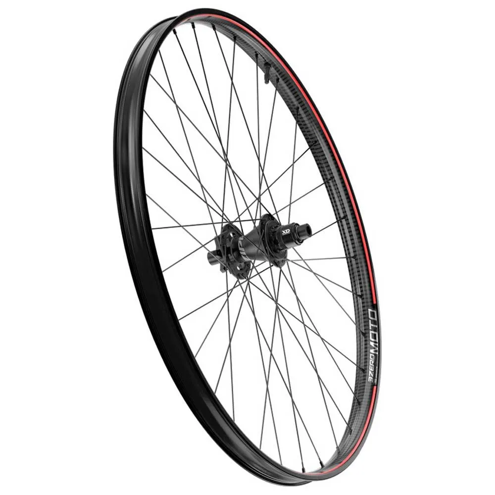 ZIPP Am 3zero Moto 29´´ 6b Disc Boost Tubeless Mtb Bakhjul, Silver logo / rs red line graphic, 12 x 148mm, Sram XDR