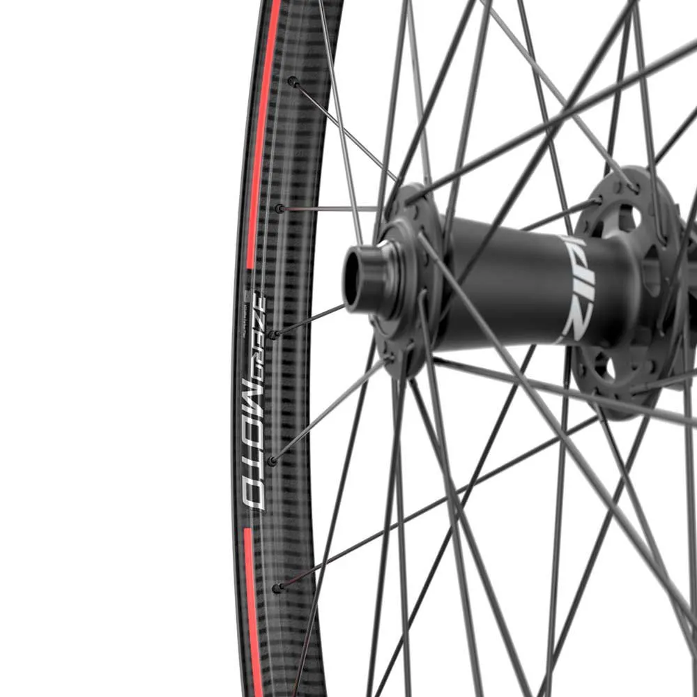 ZIPP Am 3zero Moto 29´´ 6b Disc Boost Tubeless Mtb Bakhjul, Silver logo / rs red line graphic, 12 x 148mm, Sram XDR