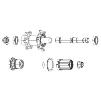 ZIPP Axle End Cap Set ZIPP Axle End Cap Set