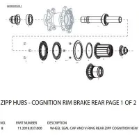ZIPP Cognition Driveside Tätningsring ZIPP Cognition Driveside Tätningsring