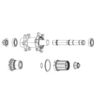 ZIPP Sp9 B1 Sram 10/11s Non Xdr 61803 Ceramic Freehub-kropp ZIPP Sp9 B1 Sram 10/11s Non Xdr 61803 Ceramic Freehub-kropp