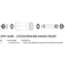 ZIPP Vänster ändkåpa För Cognition Baknav, Black, One Size