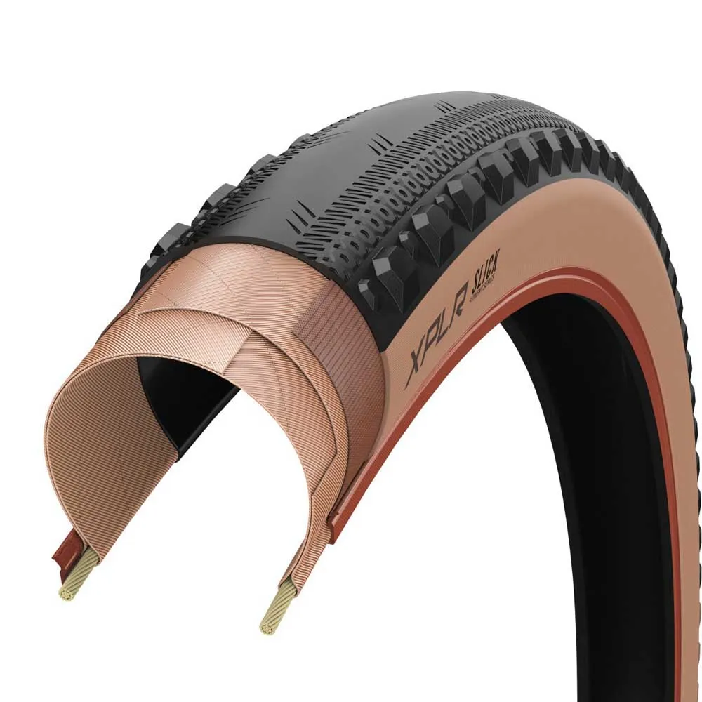 ZIPP Xplr Slick Tubeless 700 X 45 Styvt Graveldäck, Black / brown, 700 x 45
