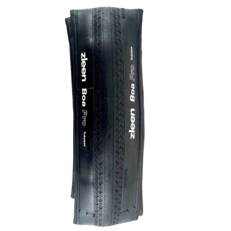 Zleen Boa Pro Tubeless 700 X 28 Styv Landsvägsdäck, Black, 700 x 28