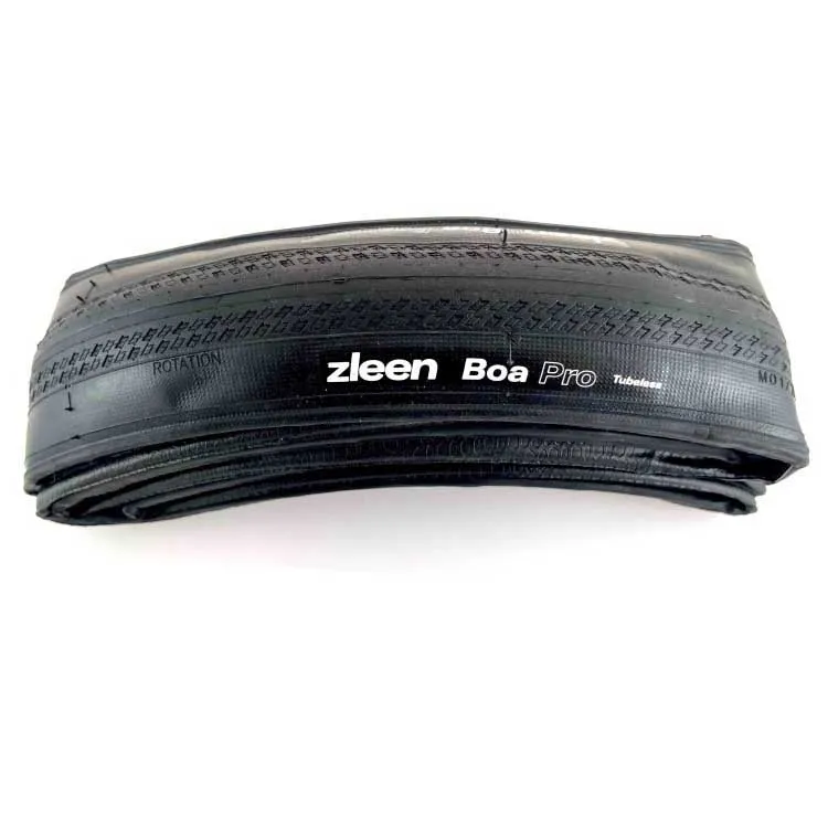 Zleen Boa Pro Tubeless 700 X 28 Styv Landsvägsdäck, Black, 700 x 28