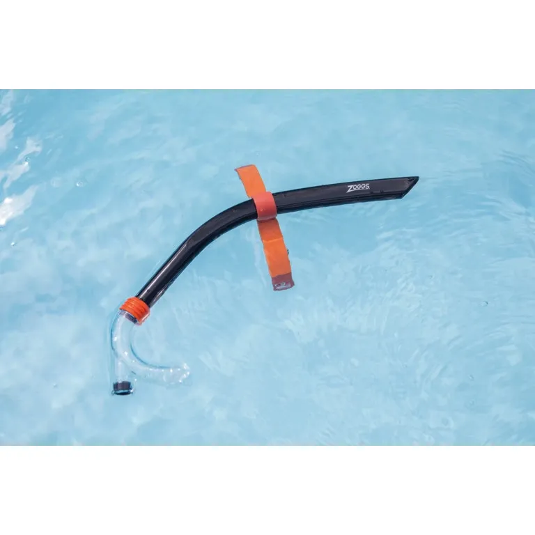 Zoggs Centre Line Snorkel, Black/Orange Zoggs Centre Line Snorkel, Black/Orange
