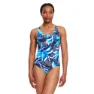 Zoggs Flyback Baddräkt female, Ocean treasure print