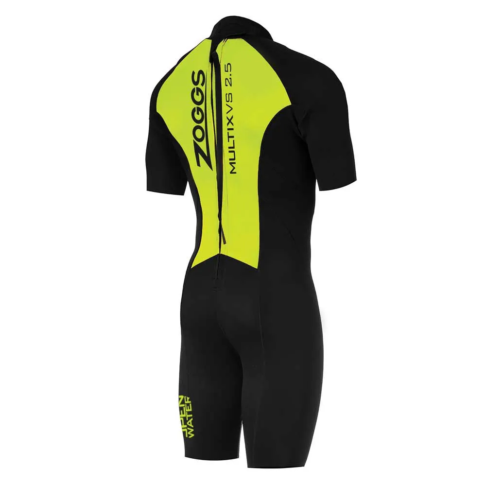 Zoggs Ow Multix Vs 2.5 Mm Shorty female, Black / lime, XS Zoggs Ow Multix Vs 2.5 Mm Shorty female, Black / lime, XS