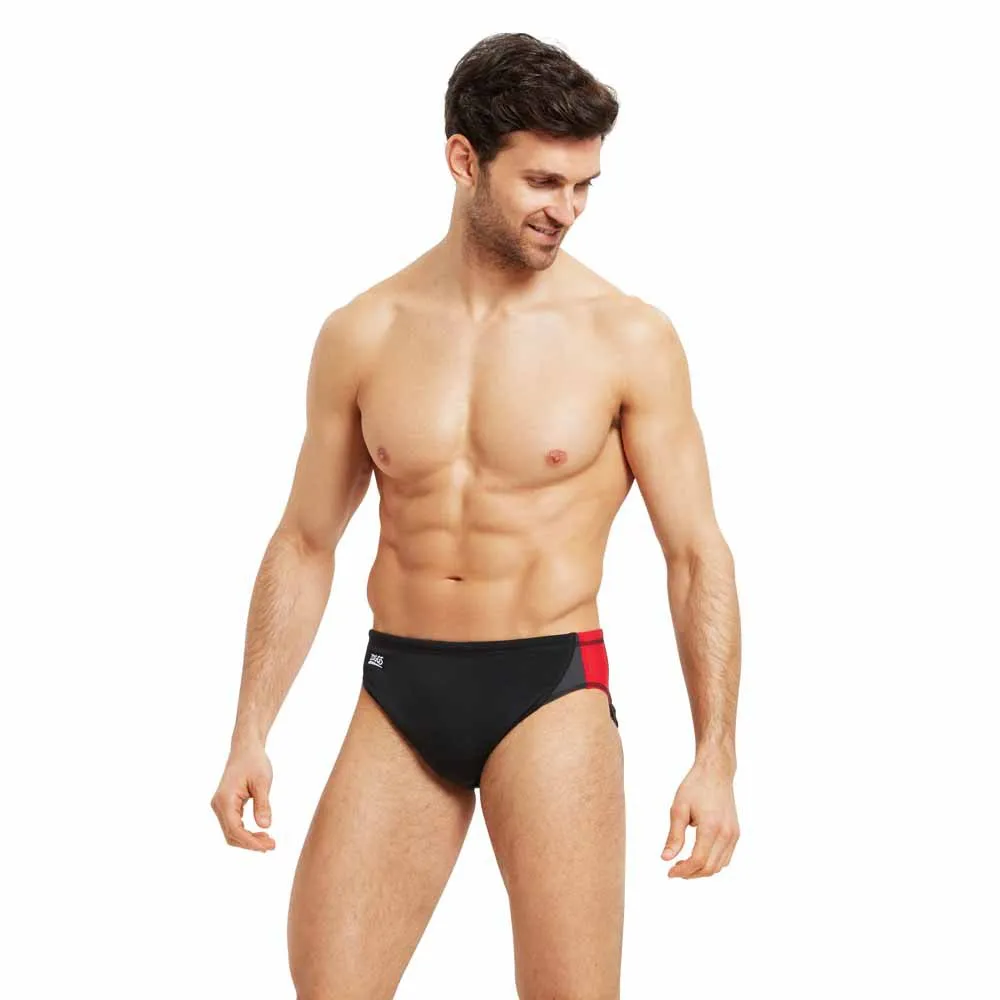 Zoggs Prism Racer Badbyxor male, Black / red