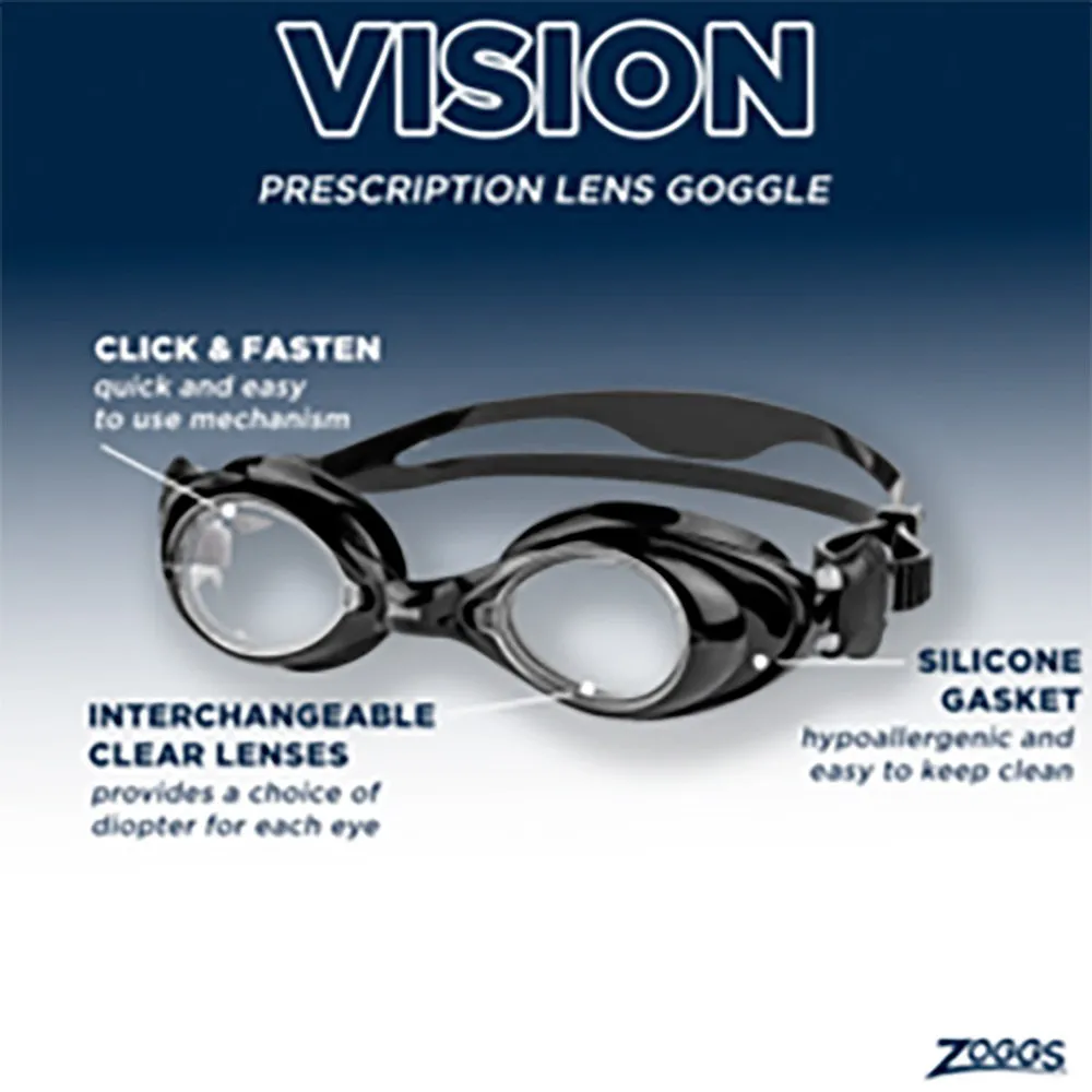 Zoggs Vision Simglasögon Med Spegelglas unisex, Black black / clear, One Size