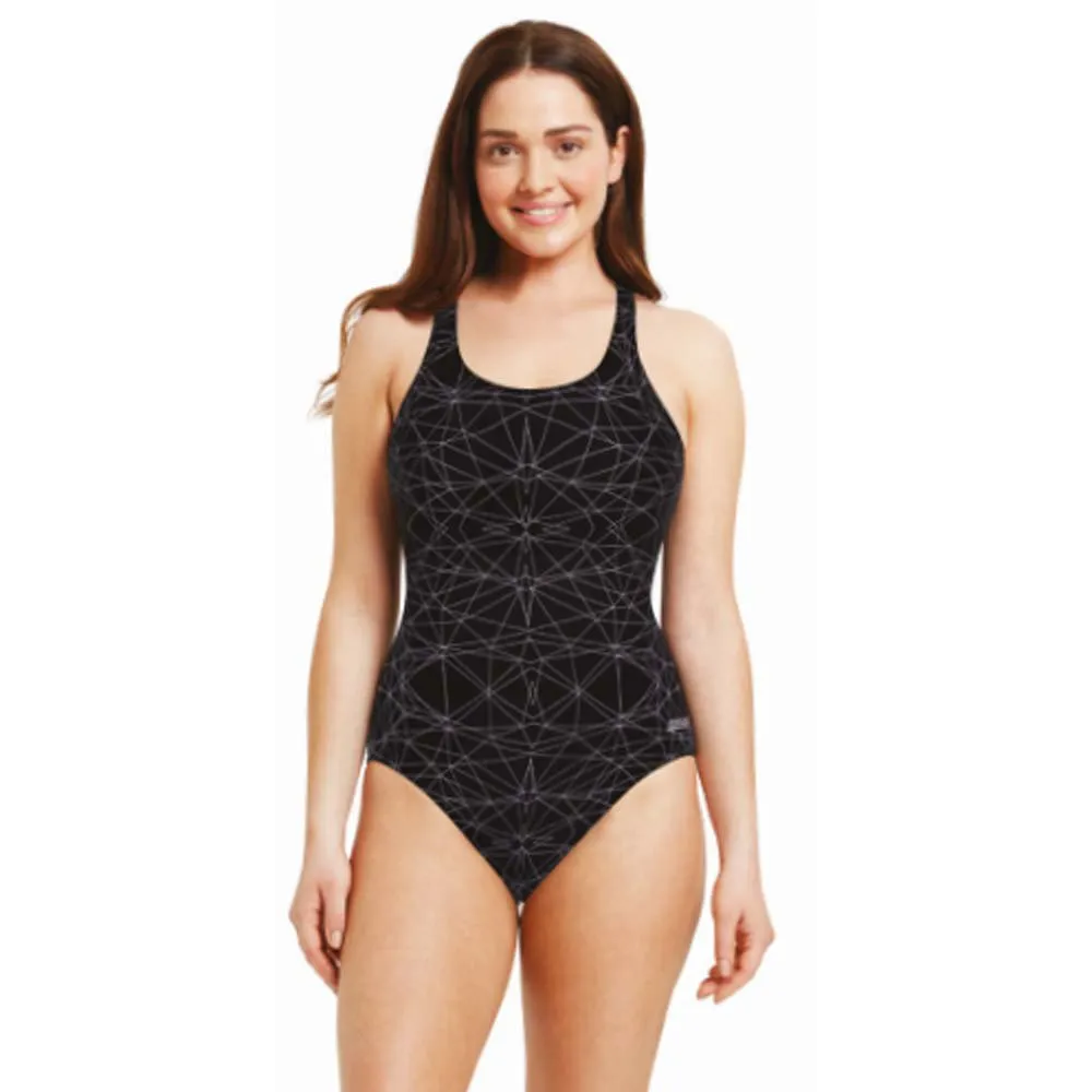 Zoggs Warrego Powerback Baddräkt female, Warrego print