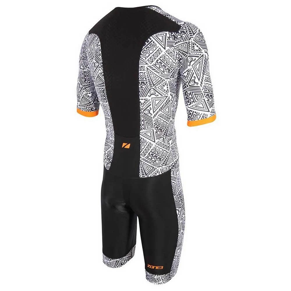 Zone3 Activate+ Kona Speed Kortärmad Triathlondräkt male, Black / white / orange