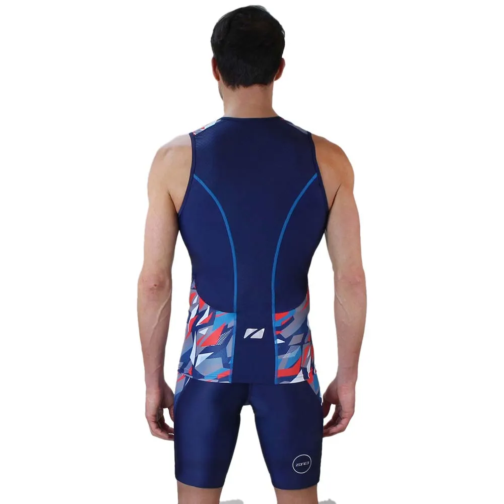Zone3 Activate Plus Zinc Burst ärmlös Triathlontröja, Zinc burst, XS Zone3 Activate Plus Zinc Burst ärmlös Triathlontröja, Zinc burst, XS