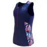 Zone3 Activate Plus Zinc Burst ärmlös Triathlontröja, Zinc burst, XS