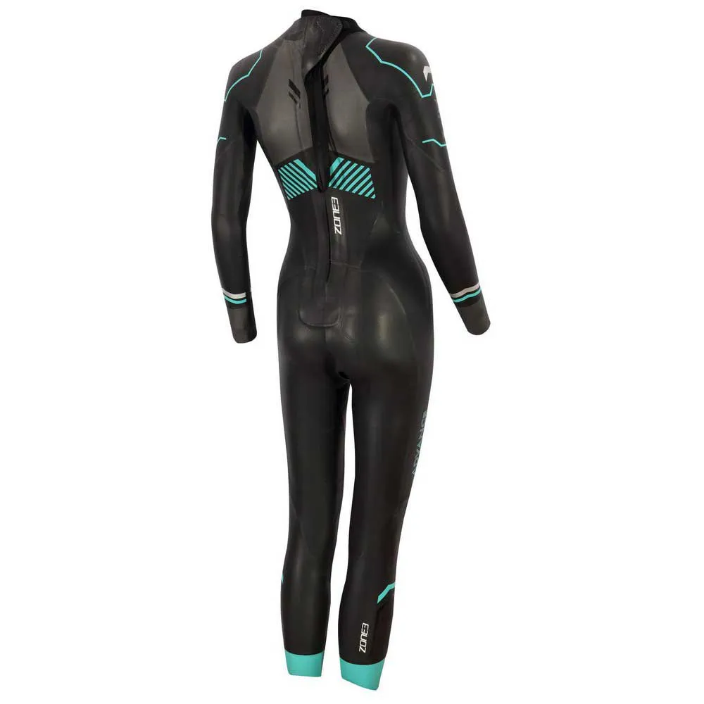 Zone3 Advance Våtdräkt För Kvinnor Refurbished unisex, Black / turquoise / gunmetal, S
