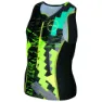 Zone3 Adventure ärmlös Triathlontröja, Black / green / yellow