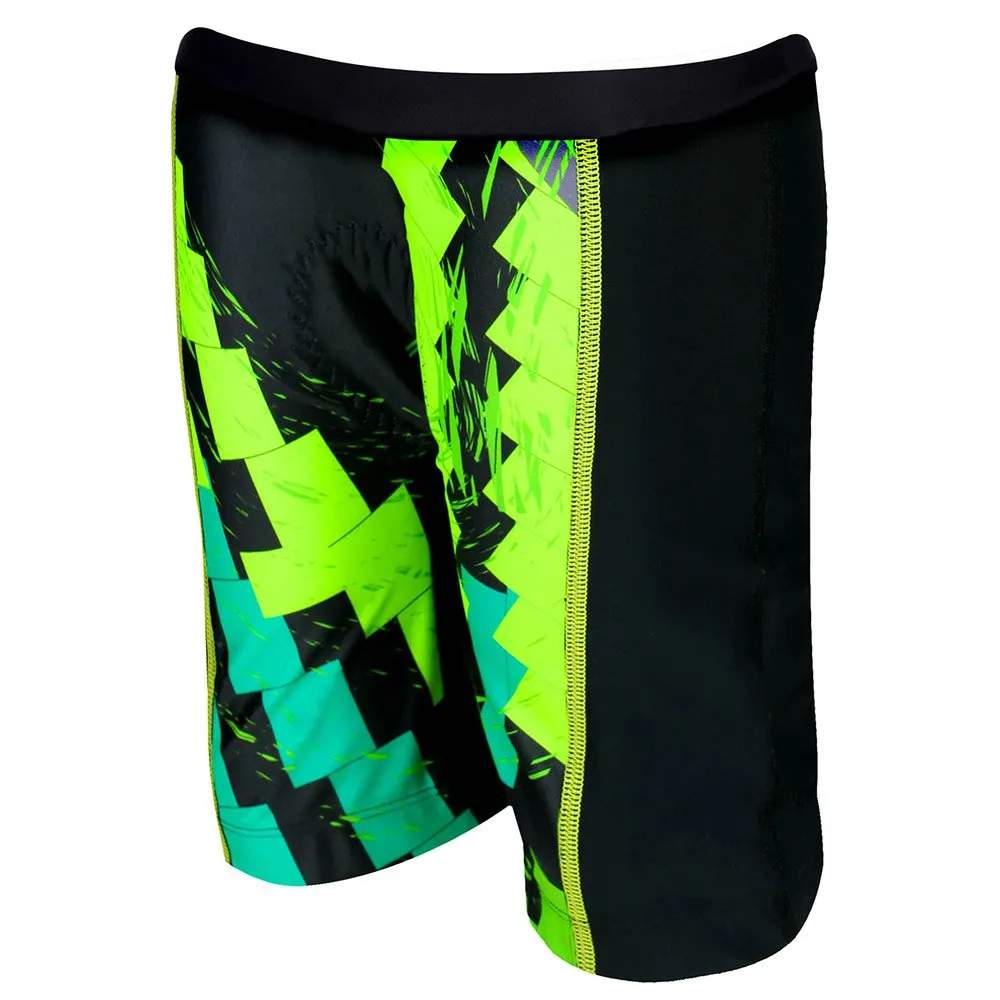 Zone3 Adventure Trisuit-shorts unisex, Black / green / yellow Zone3 Adventure Trisuit-shorts unisex, Black / green / yellow