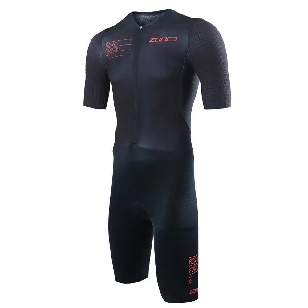 Zone3 Aeroforce-x Ii Kortärmad Triathlondräkt male, Black
